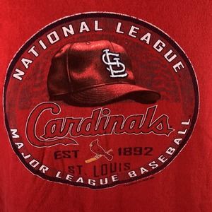 St Louis Cardinals T Shirt National League XL By CSA MLB Baseball Short Sleeve